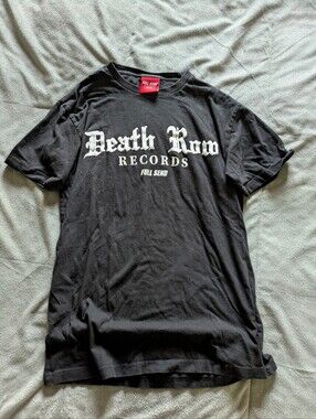 Death Row Records Full Send Y2K Streetwear Graphic Tee - Black